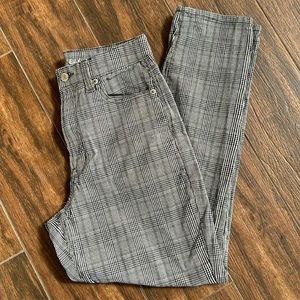 American Eagle plaid stretch Mom Jean size 6